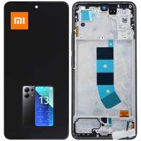 Xiaomi Redmi Note 13 4G Touch + Lcd + Frame Black Service Pack