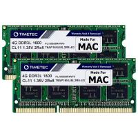 Timetec DDR3L 8GB Kit(2x4GB) 1600 MHz PC3L-12800 for Mac Book Pro In Blister