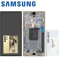 Samsung Galaxy S24 Ultra S928 Touch + Lcd + Frame Yellow Service Pack