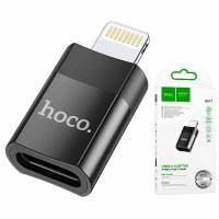 USB-C to Lightning Adapter Hoco UA17, Black in Blister