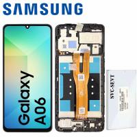 ​Samsung Galaxy A06 2024 A065F Touch + Lcd + Frame Black Service Pack