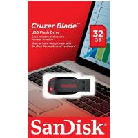 USB-A 2.0 FlashDrive SanDisk Cruzer Blade 32Gb SDCZ50-032G-B35 In Blister