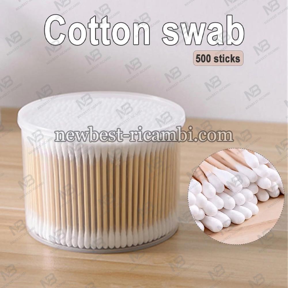 Cosmetic Cotton Swab Double Head Ended Clean Cotton Buds (+-500 pcs)