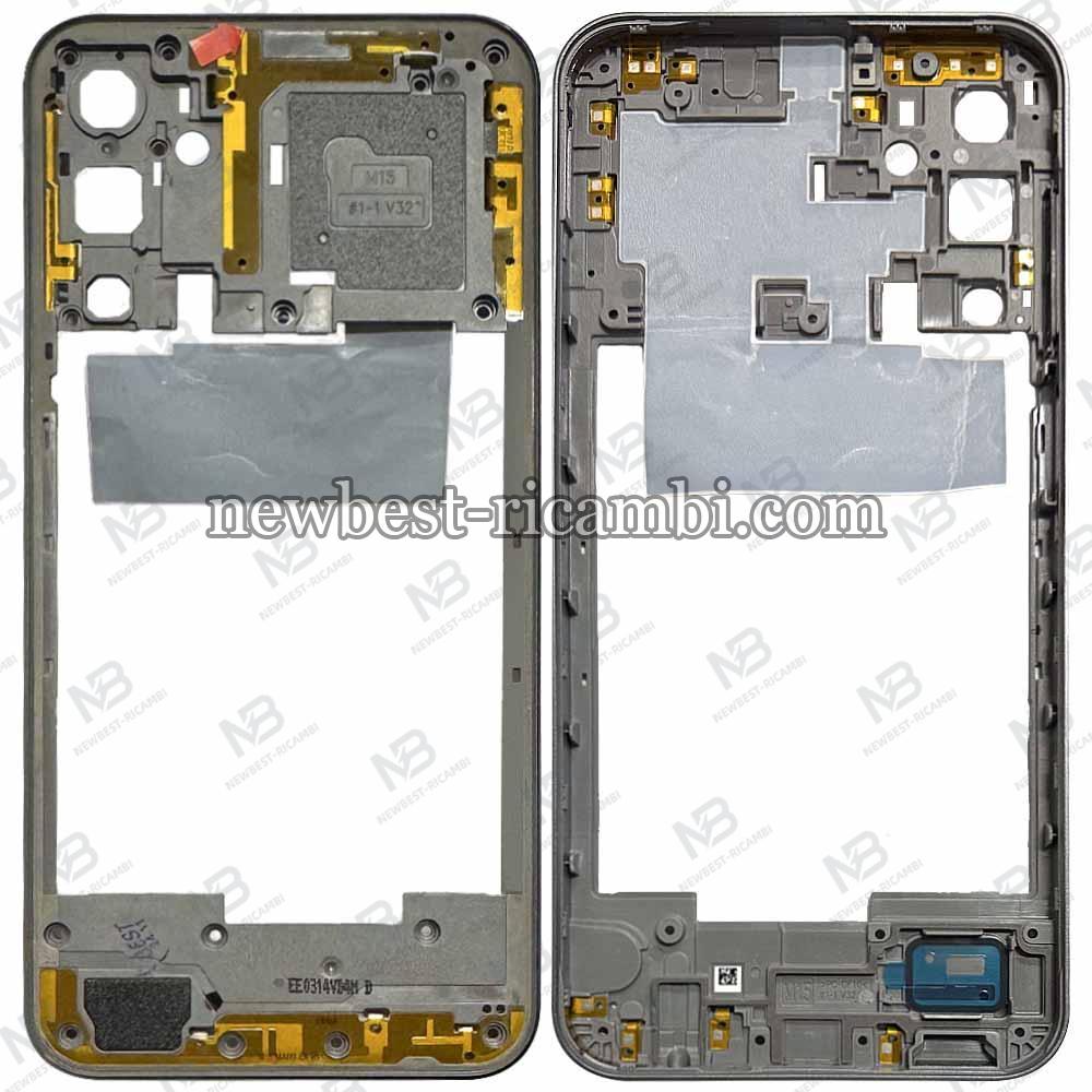 Samsung Galaxy M156 M15 5G Frame B + Side Key Silver