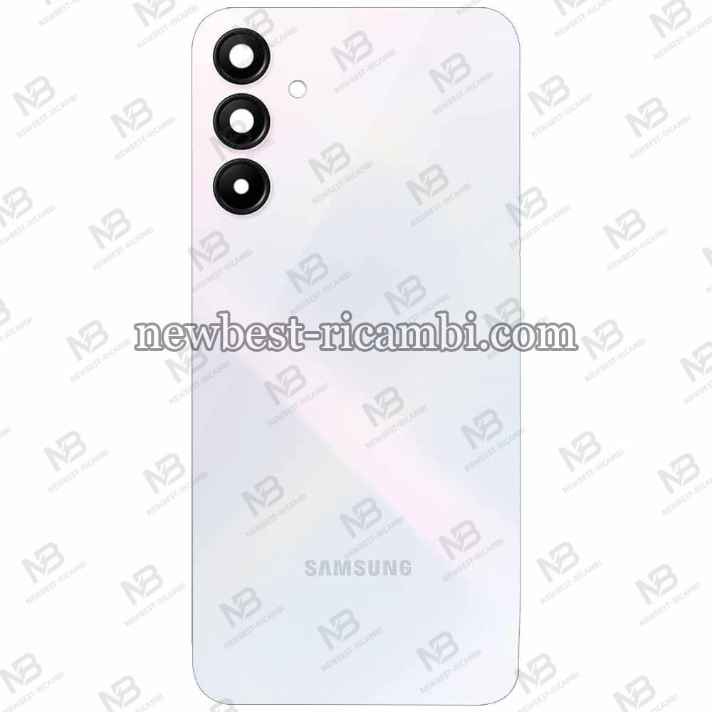 Samsung Galaxy A15 4G A155 Back Cover + Camera Glass White / Silver