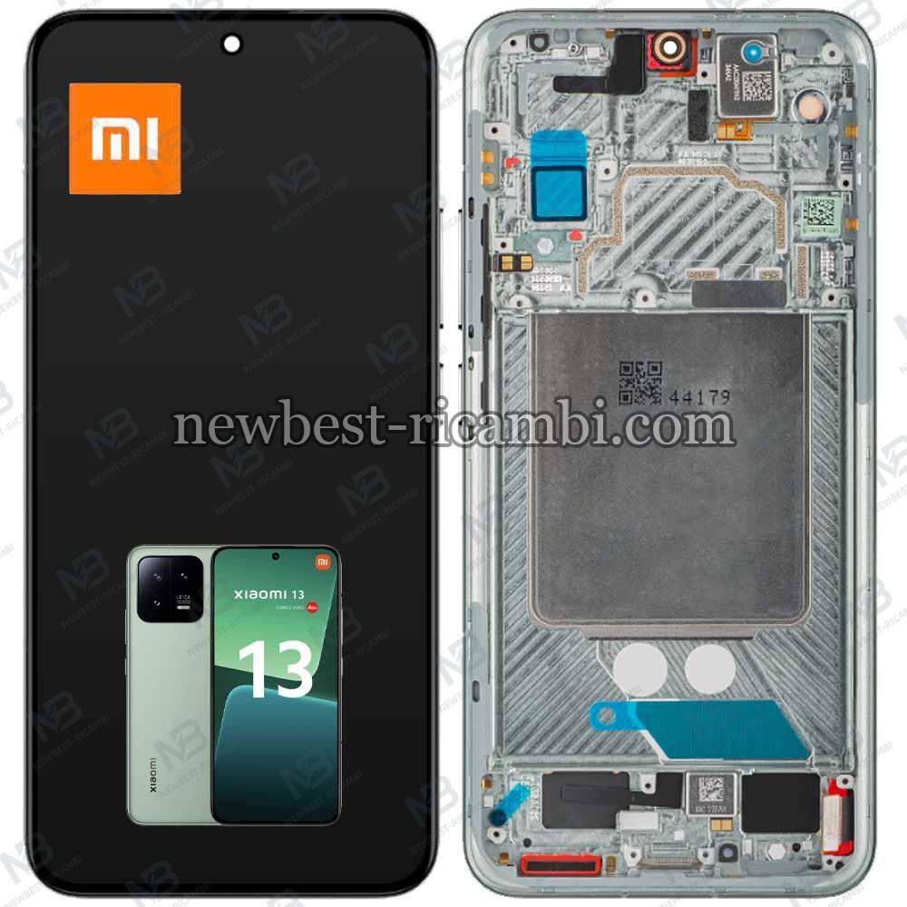 Xiaomi Mi 13 5G Touch + Lcd + Frame Green Service Pack