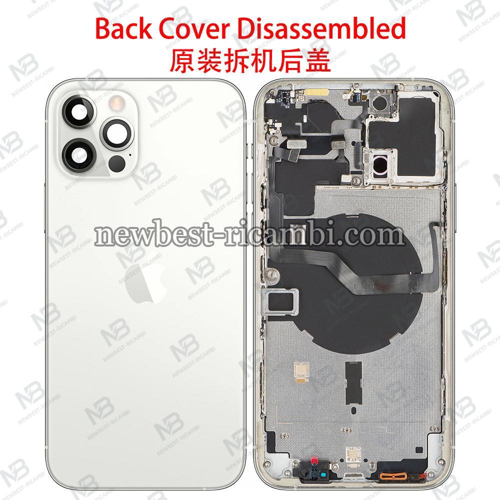 iPhone 12 Pro Max Back Cover + Frame Silver Dissembled Grade B Original