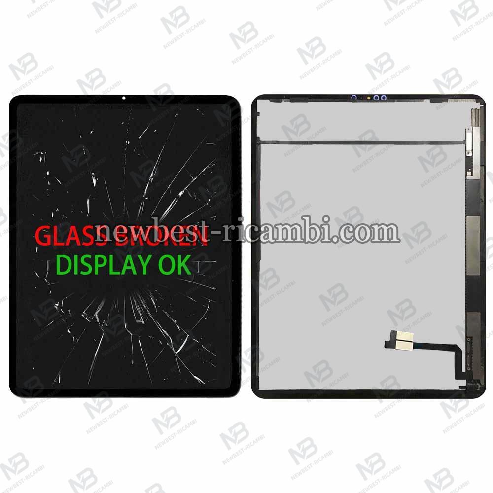 iPad Pro 12.9" 3rd gen (2018) 12.9" (2020) Touch + Lcd Black Dissembled Glass Broken