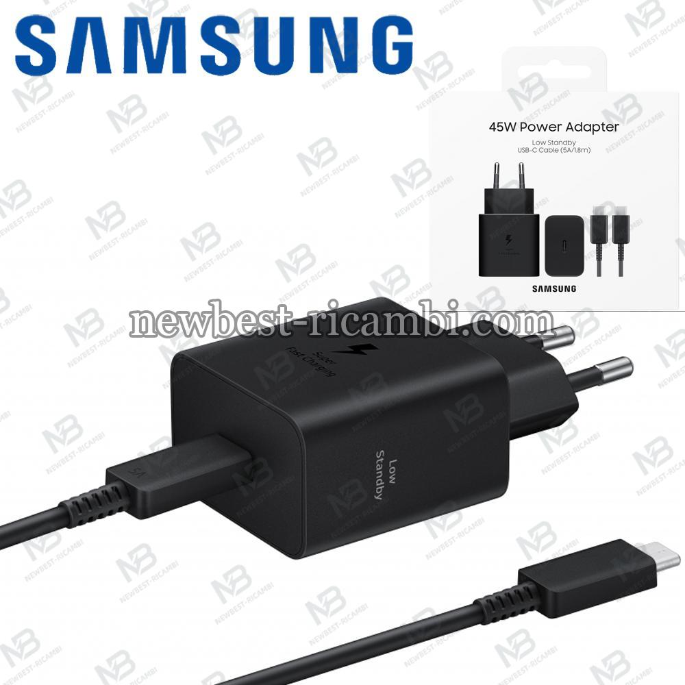 Wall Charger Samsung 45W 4.05A 1 x USB-C with USB-C Cable Black EP-T4511XBEGEU In Blister