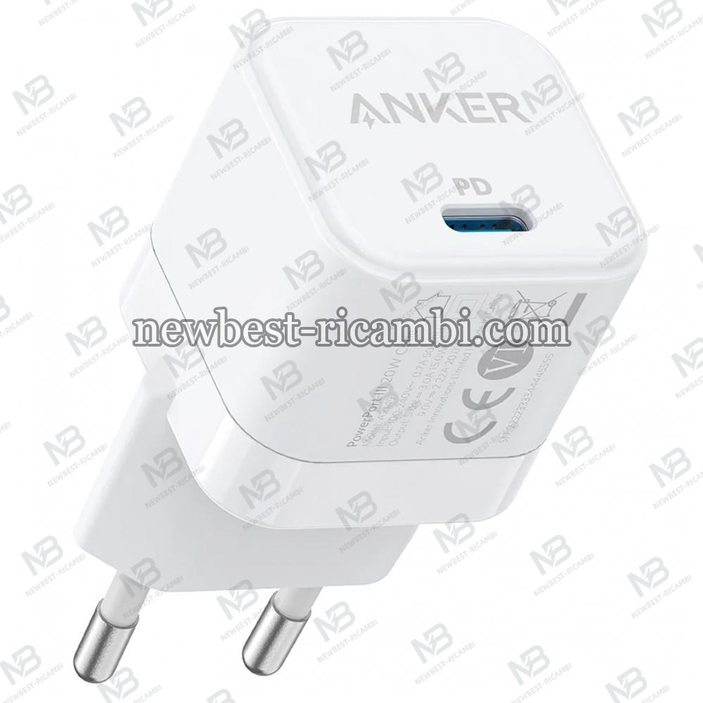 Wall Charger Anker PowerPort III Cube 20W 3A 1 x USB-C White A2149G21 In Blister