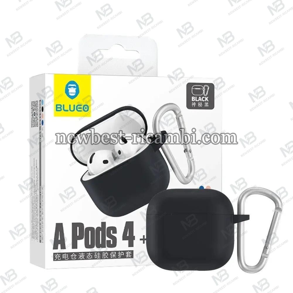 Blueo Silicon Case for Air Pods 4 B44-Black In Blister