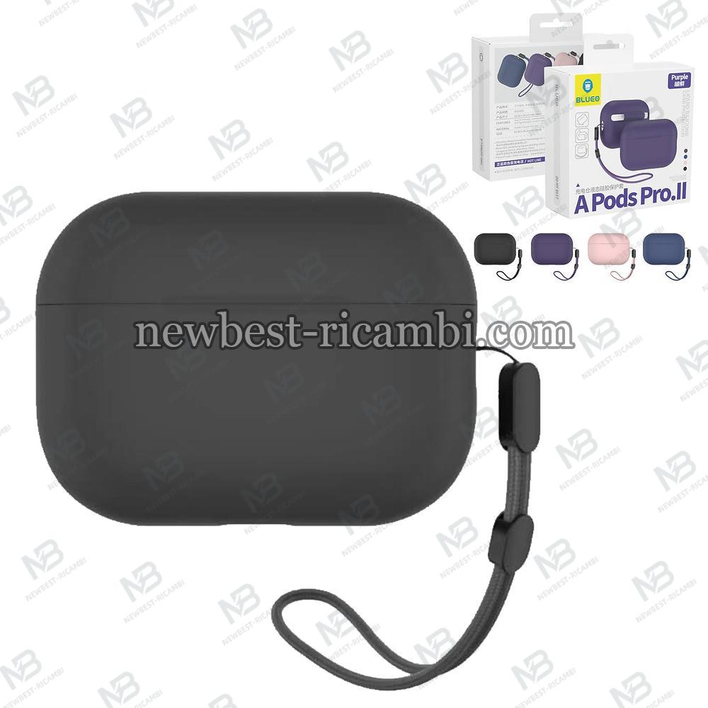 Blueo Silicon Case for Airpods Pro 2 B43 Black In Blister