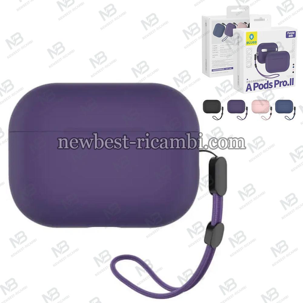 Blueo Silicon Case for Airpods Pro 2 B43 Purple In Blister