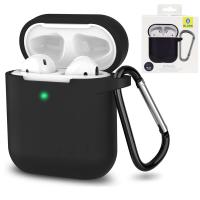 Blueo Silicon Case For AirPods 1-2 B34-Black In Blister