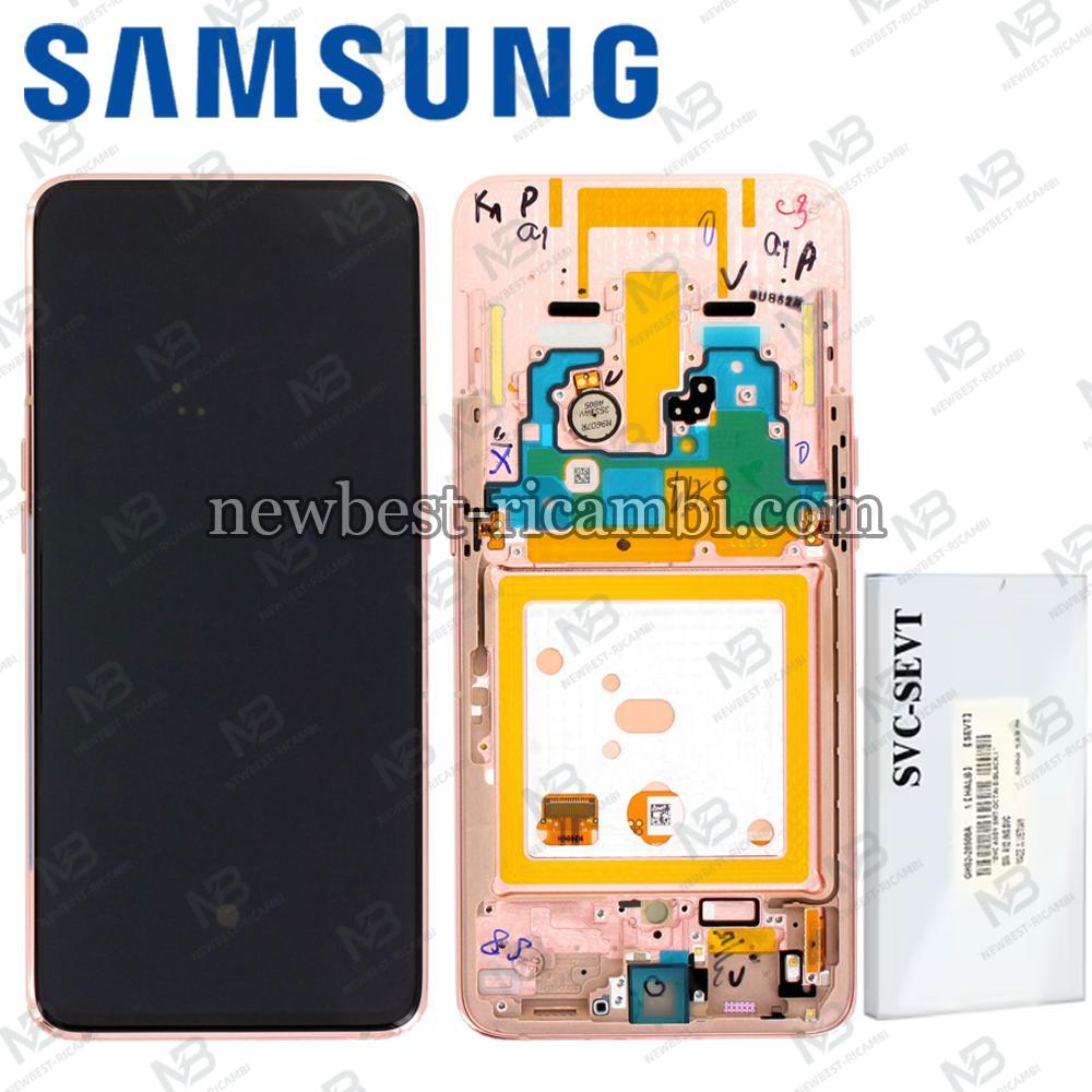 Samsung Galaxy A80 A805f Touch+Lcd+Frame Gold Service Pack