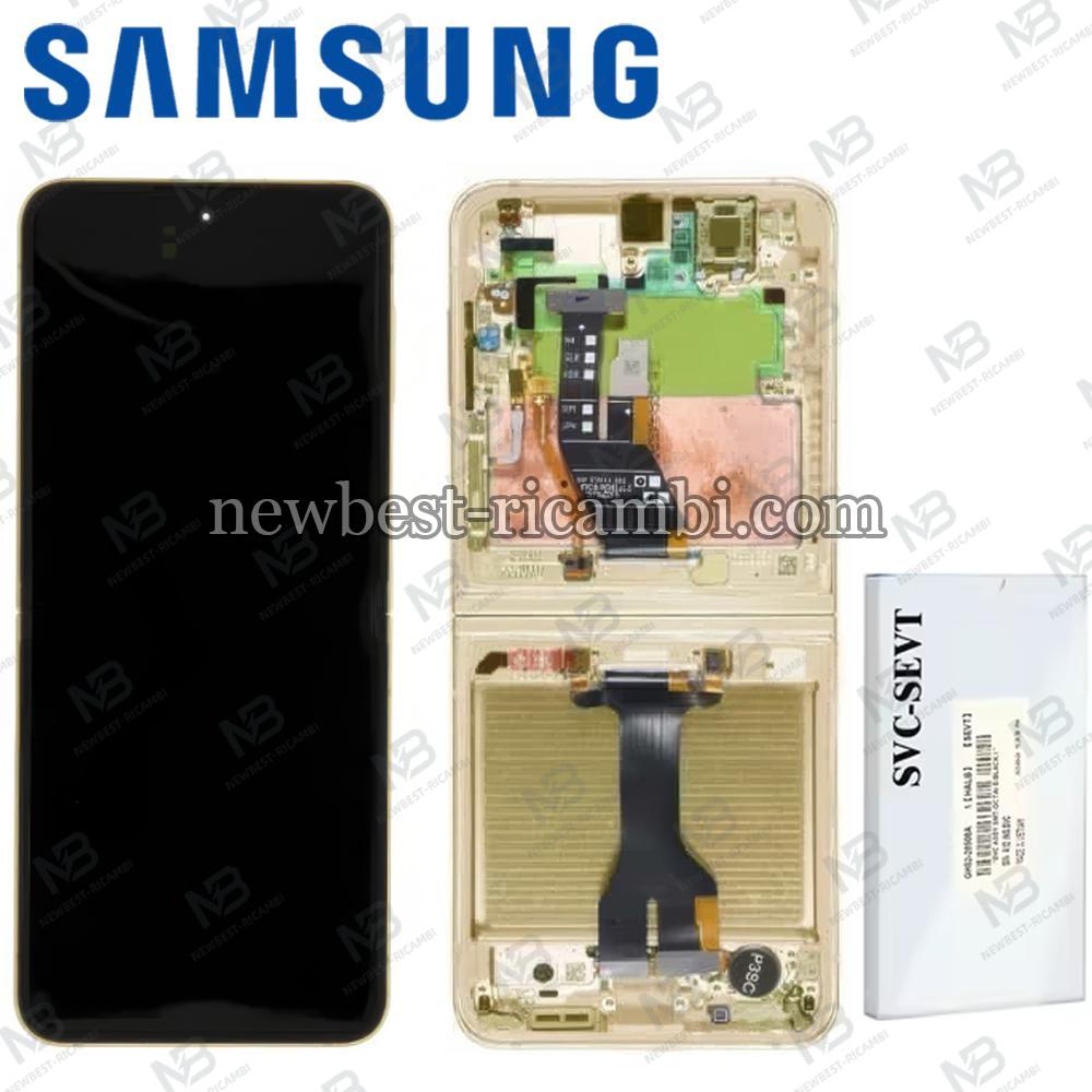 Samsung Galaxy Z Flip 6 F741 Touch + Lcd + Frame Yellow Service Pack