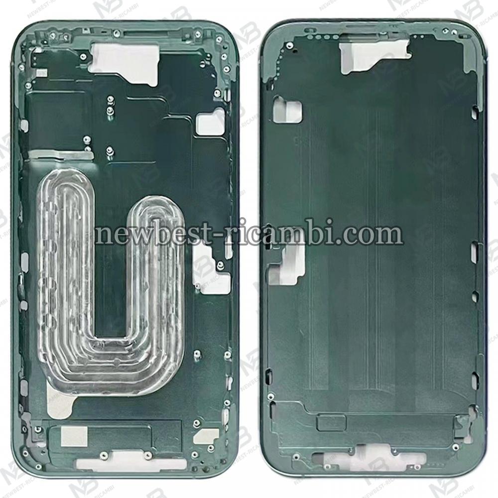 iPhone 16 Plus Middle Frame + Side Key Green
