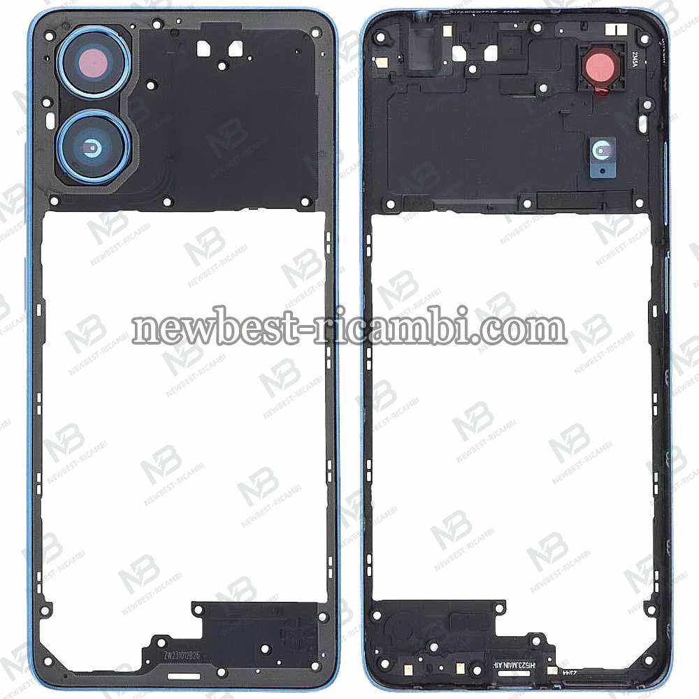 Motorola Moto G04S Frame B + Side Key Blue