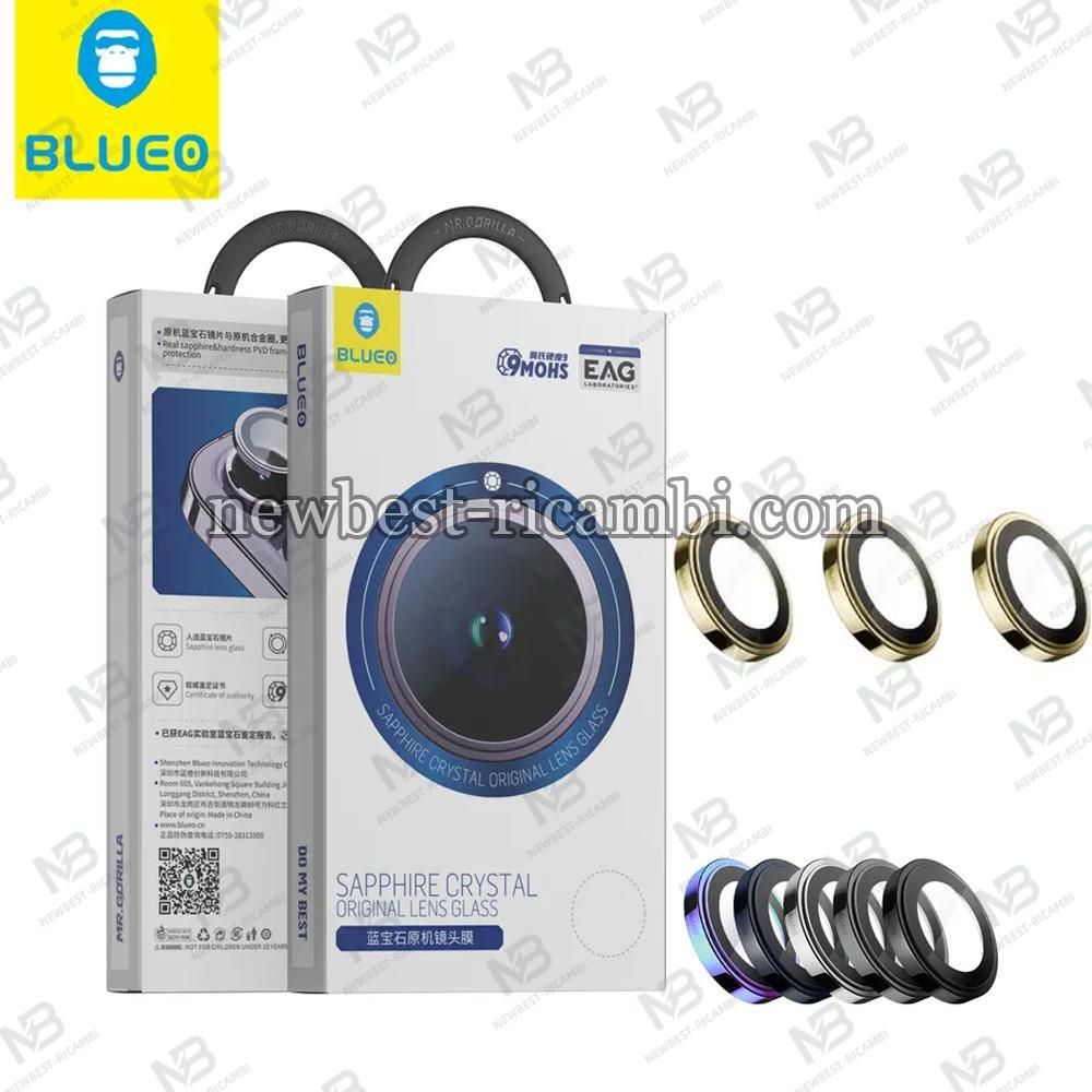 Blueo Sapphire PVD Steel Camera Ring For iPhone 16 Pro / 16 Pro Max Blue In Blister