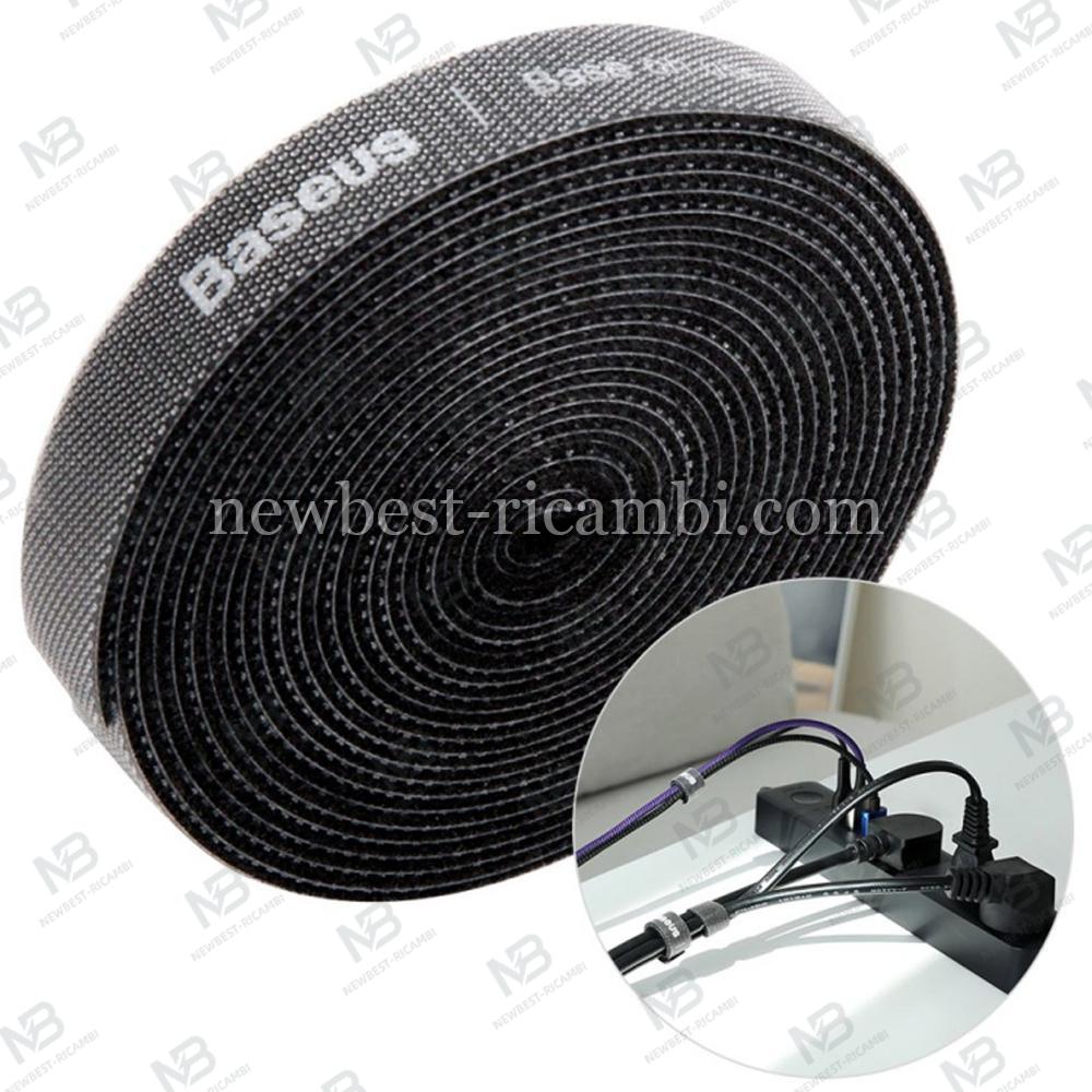 Velcro Tape Cable Organizer Baseus Circle, 3m Black ACMGT-F01