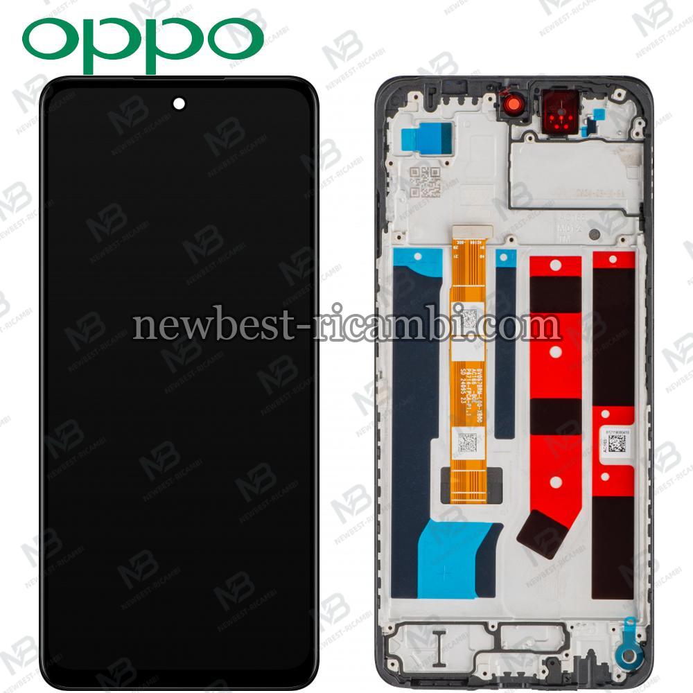 Oppo A60 4G (CPH2631) Touch + Lcd + Frame Black Service Pack