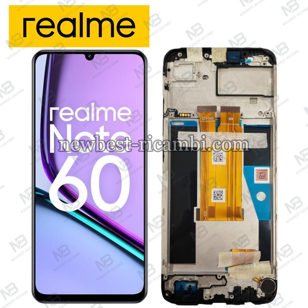 Realme Note 60 4G Touch + Lcd + Frame Black Service Pack