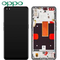 Oppo Reno 4 5G Touch + Lcd + Frame Black Service Pack