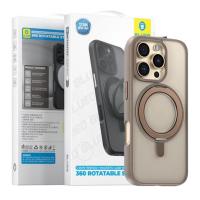 Blueo Skin Friendly Magnetic Case With 360 Rotatable Stand iPhone 16 Pro Rose Gold In Blister