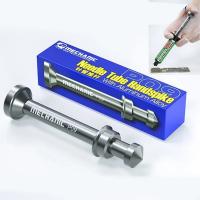 MECHANIC P09 Aluminum Alloy Tube Piston Solder Paste Flux Booster Manual Syringe Plunger Dispenser Propulsion Tool Phone