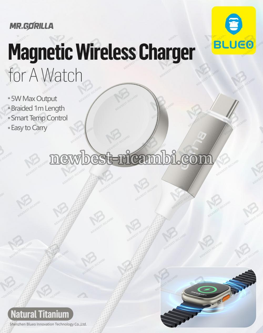  Blueo Magnetic Wireless Charger  for A Watch White In Blister