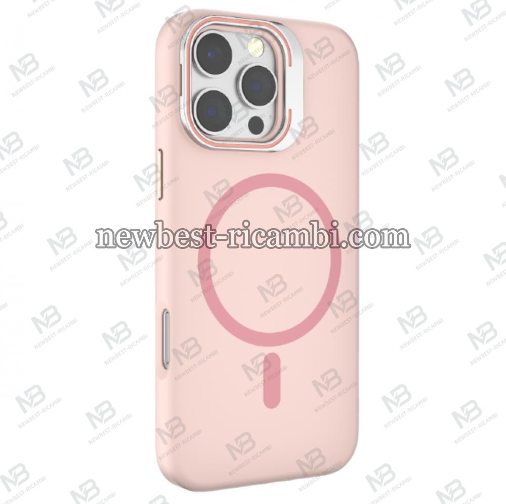 NEWTOP CV47-13 SUPPORTO CON VETRO PER FOTOCAMERA IPHONE 14 PLUS Rosa