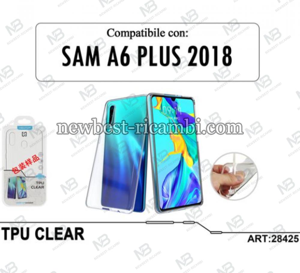 TPU CLEAR COVER SAMSUNG GALAXY A6+ 2018 Trasparente