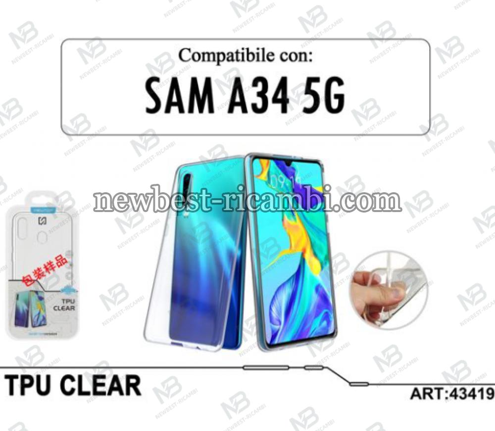 TPU CLEAR COVER SAMSUNG GALAXY A34 5G Trasparente