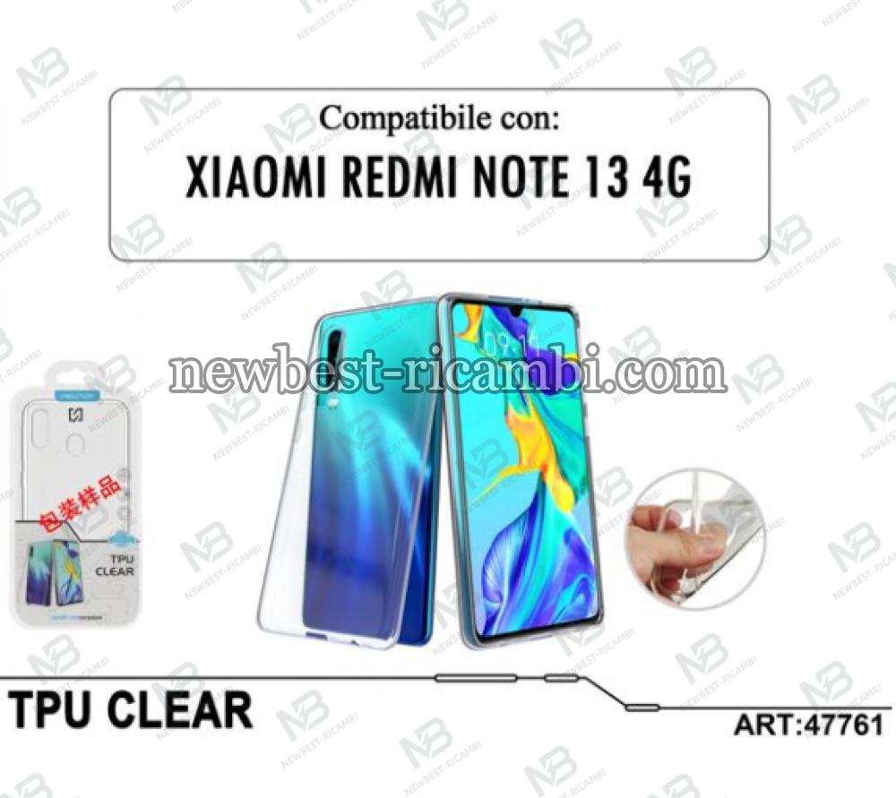 TPU CLEAR COVER XIAOMI REDMI NOTE 13 4G Trasparente