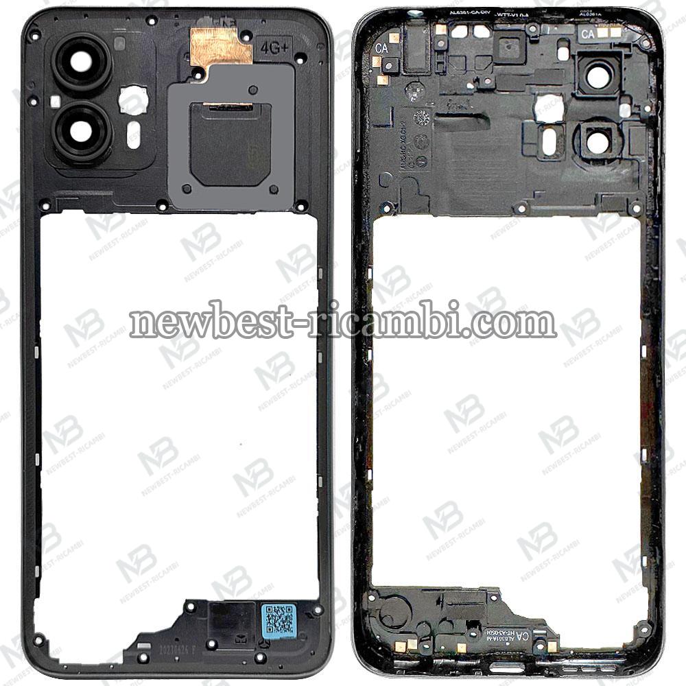 Moto G23 5g (2023) XT2333 Frame B + Side Key Black
