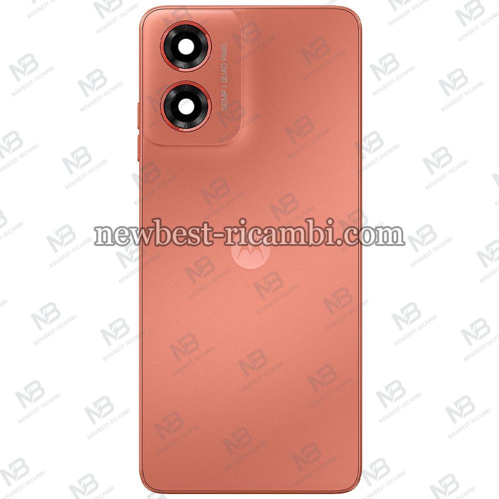 Motorola Moto G04S Back Cover + Camera Glass Orange