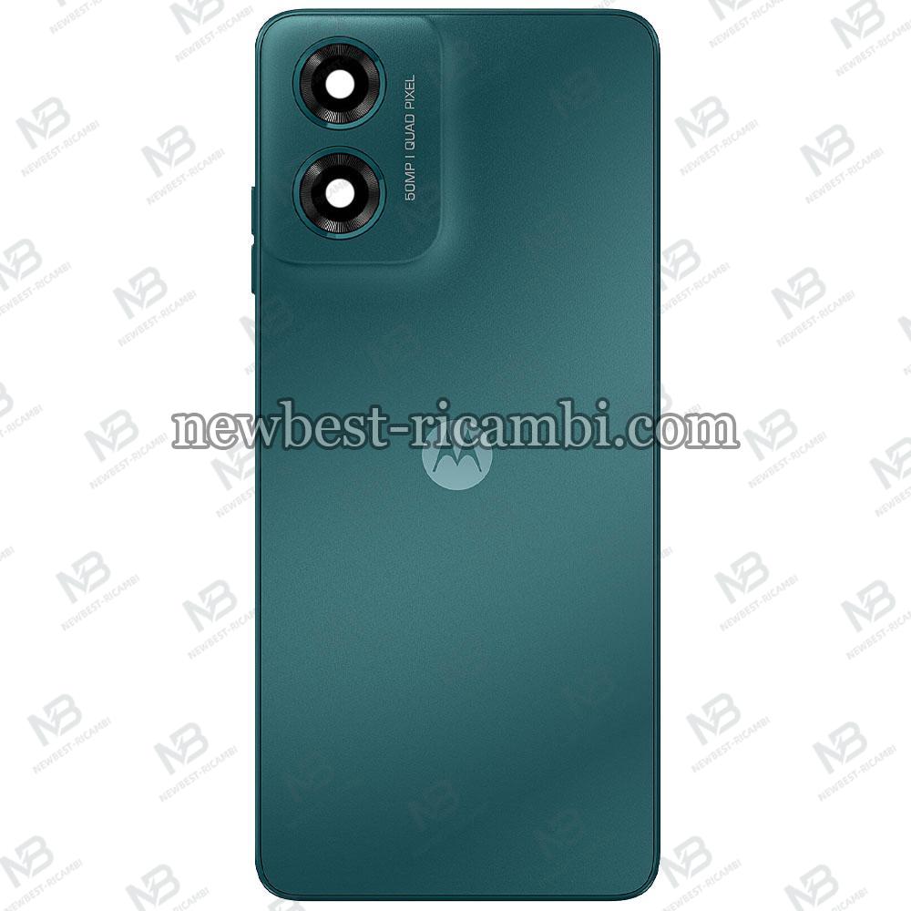 Motorola Moto G04S Back Cover + Camera Glass Green