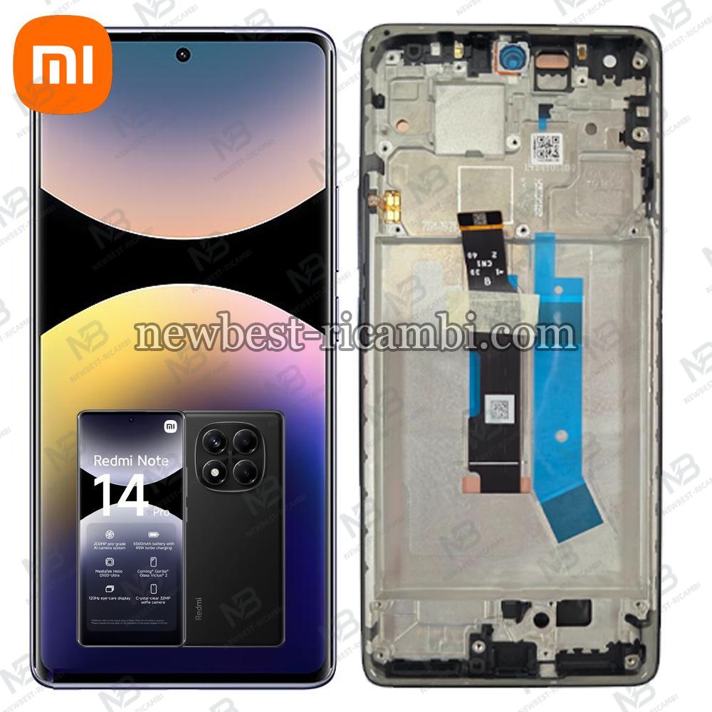 Xiaomi Redmi Note 14 Pro 4G Touch + Lcd + Frame Black Service Pack