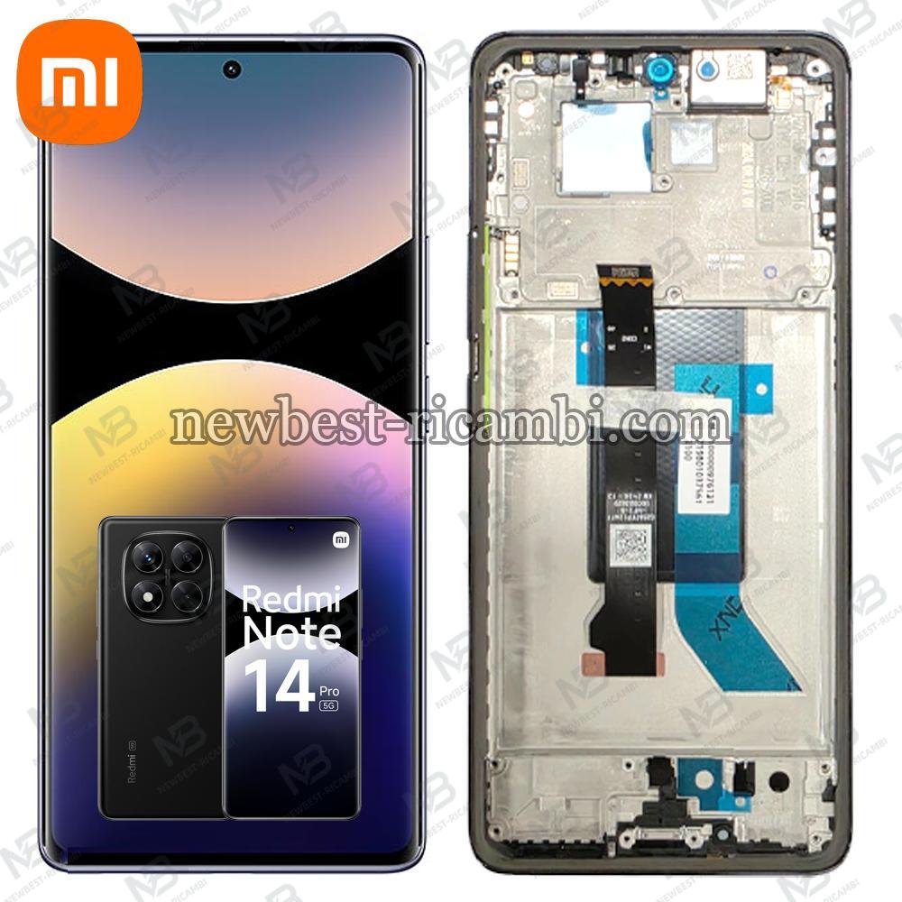 Xiaomi Redmi Note 14 Pro 5G Touch + Lcd + Frame Black Service Pack