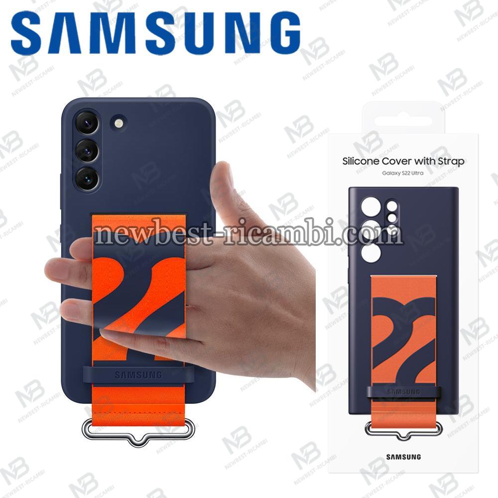 Silicone Cover with Strap Galaxy S22 Ultra S908 EF-GS908TNEGWW In Blister