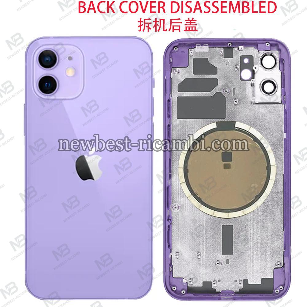 iPhone 12 Back Cover With Frame Purple Dissembled Grade C Original