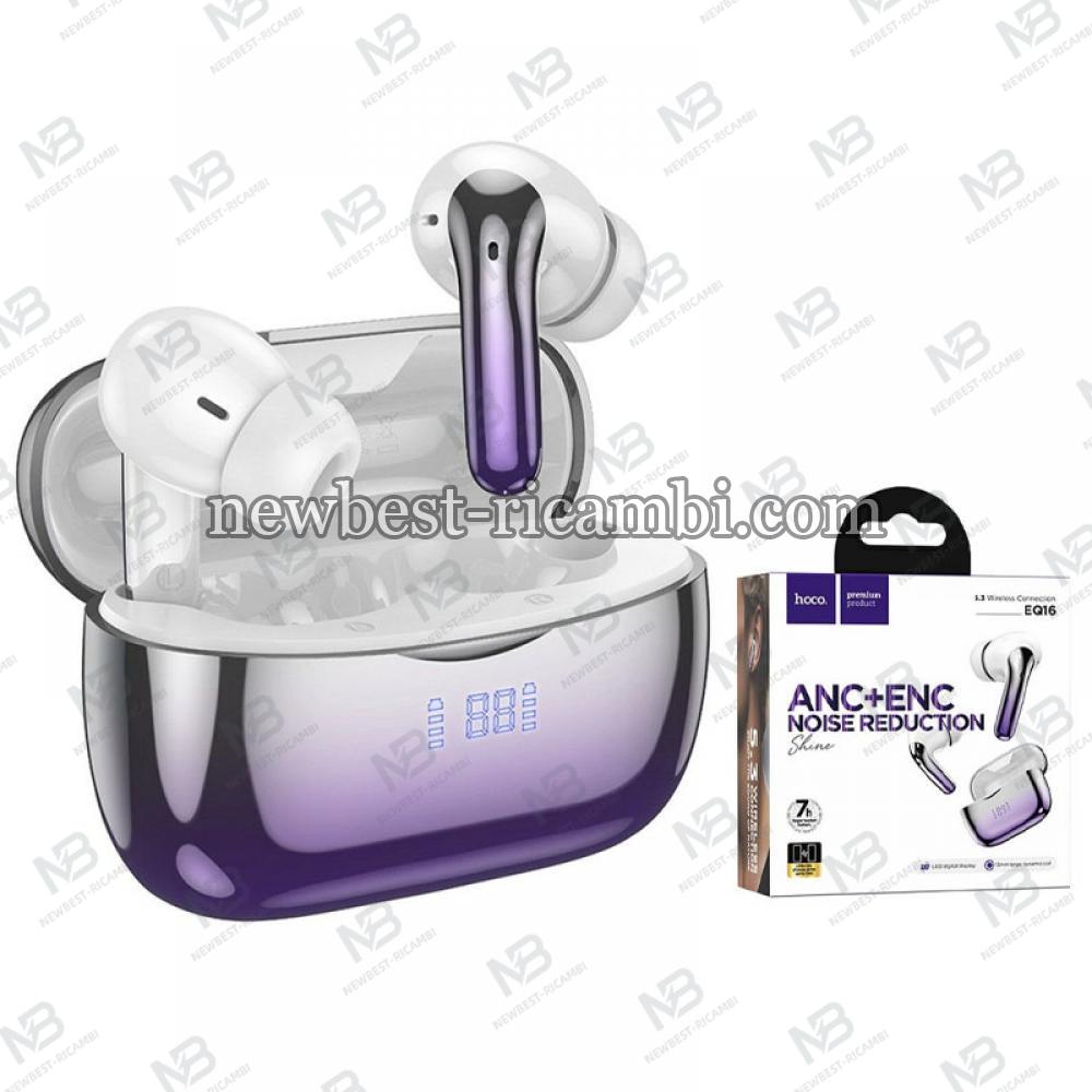 Hoco EQ16 PurpleTrue Wireless Earbuds  in Blister