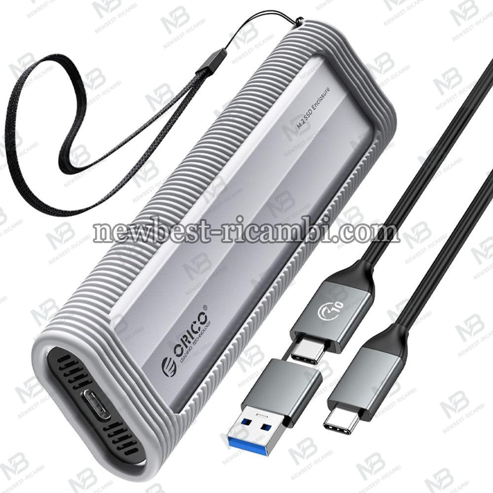 SSD Enclosure Orico AXM2-G2 for SATA M.2 NVMe Grey in Blister