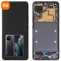 Xiaomi Mi 11 5G Touch + Lcd + Frame Gray / Black Service Pack