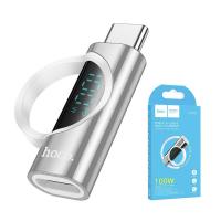 USB-C to USB-C Adapter Hoco UA32 Display Silver in Blister