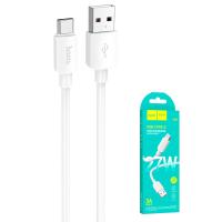 USB-A to USB-C Cable Hoco X96  27W 3A 1M White in Blister