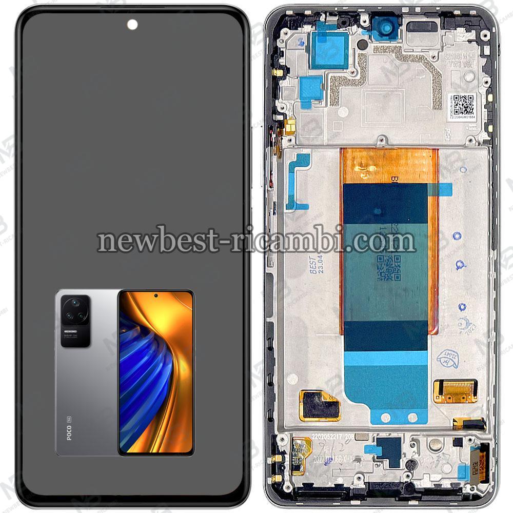 Xiaomi Poco F4 (22021211RG) Touch + Lcd + Frame Silver Original