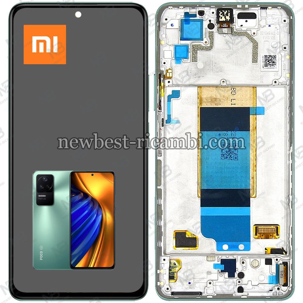 Xiaomi Poco F4 (22021211RG) Touch + Lcd + Frame Green Service Pack