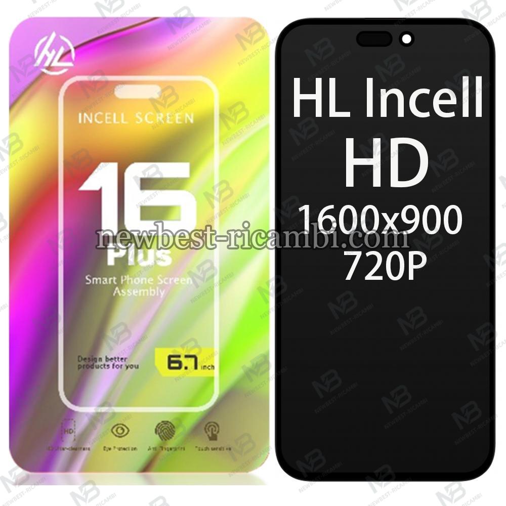 iPhone 16 Plus Touch + Lcd + Frame Black HL Incell HD 1600x900 720P