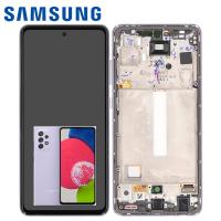 Samsung Galaxy A525 / A526 / A528 Touch + Lcd + Frame Violet Service Pack